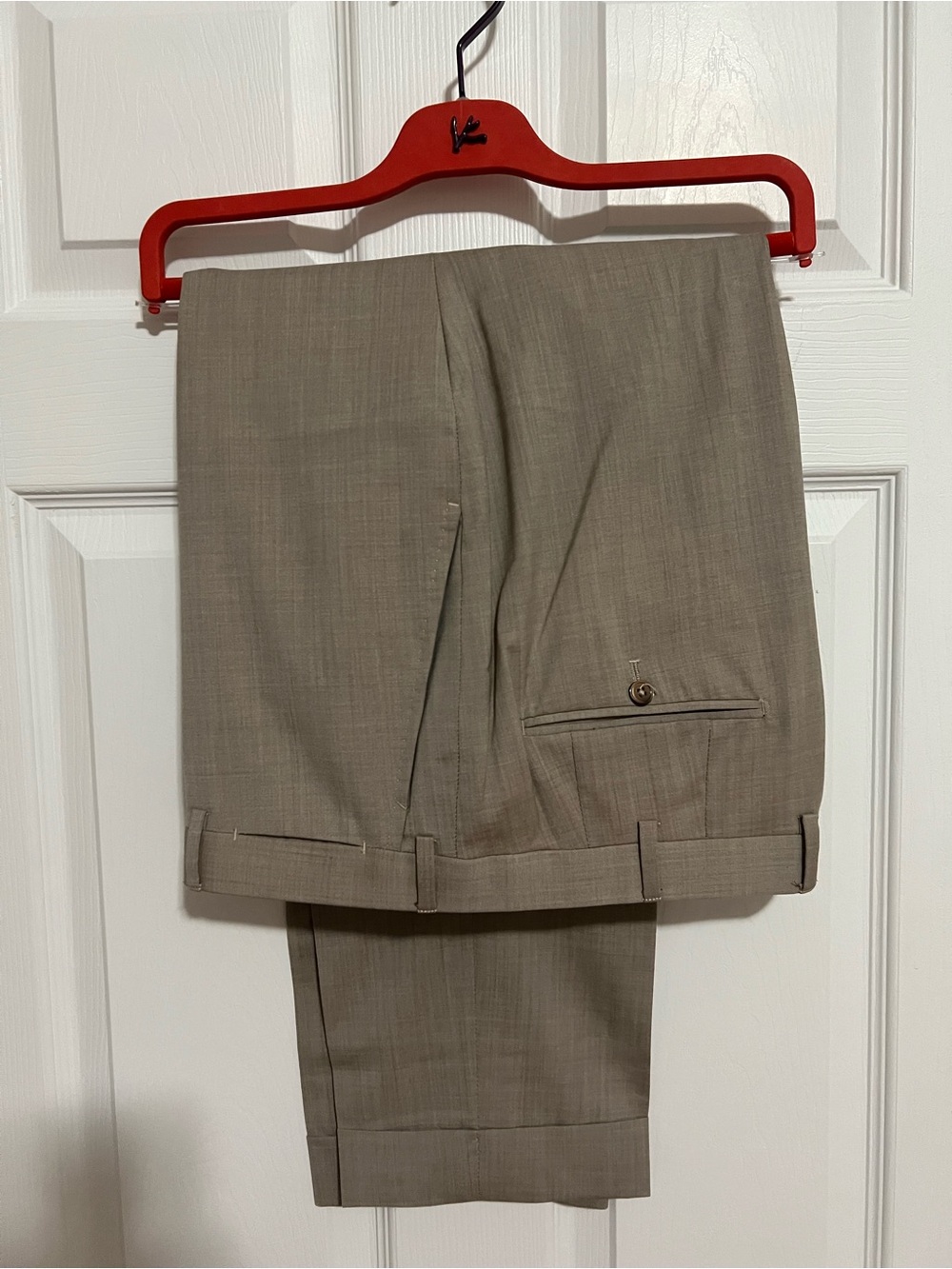 Isaia Taupe Dress Pants